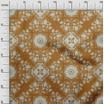 thumbnail image 3 of oneOone Cotton Poplin Orange Fabric Asian Block Tile Fabric For Sewing Printed Craft Fabric By The Yard 42 Inch Wide, 3 of 4