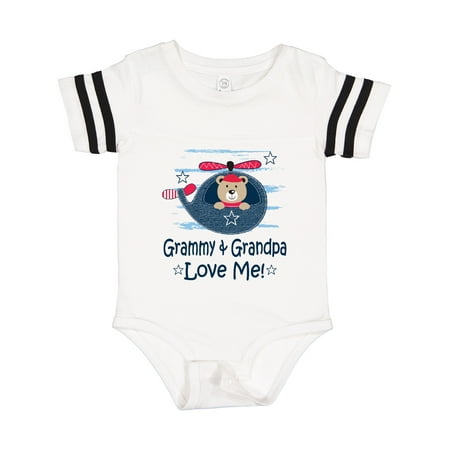 

Inktastic Grammy and Grandpa Love Me Grandson Outfit Gift Baby Boy Bodysuit