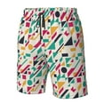 thumbnail image 4 of Pofeuu Colorful Spots Prin Men's Swim Trunks Quick Dry Bathing Suit Swimming Board Shorts Mesh Lining Beach Swimwear-3X-Large, 4 of 6