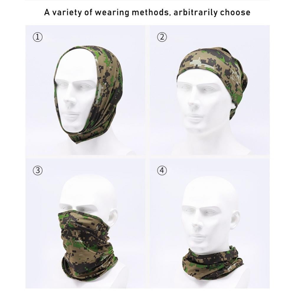 Ourdoor Cycling Hiking Running Neck Tube Bandana Bike Motorcycle Bandana Women Men Green