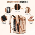 thumbnail image 3 of Fegat Vacuum Backpack for Travel,New Upgrade 60L Expandable Compression Bag with One-Button,Pump & TSA Lock,Vacuum Seal Backpack Flight Approved,Carry on Backpacks for Travel Business, 3 of 10