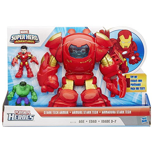 Playskool Marvel Super Hero Adventures Iron Man Tony Stark No Helmet 