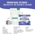 thumbnail image 4 of HANDPICK, Butterfly Pea Flower Tea (100 Herbal Tea Bags) | Caffeine Free, Non GMO | Premium Dried Butterfly Pea Flowers For Blue & Purple Drinks, Food Coloring | Iced Teas, Coolers, Cocktails, 4 of 9