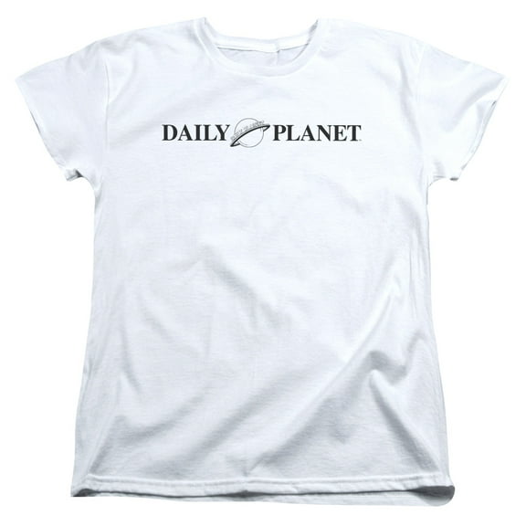 Superman Daily Planet Logo Women's T-Shirt White