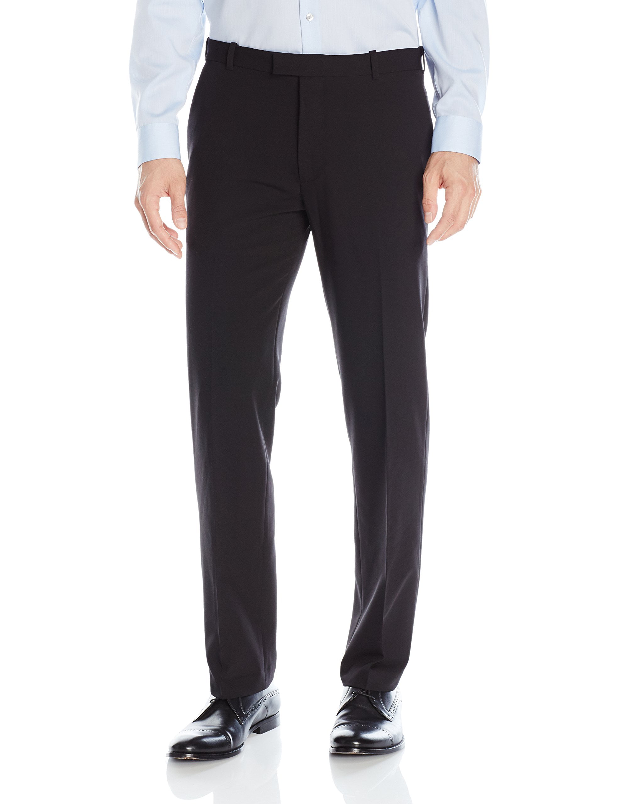 Van Heusen Men 40X30 Straight Fit Dress Flat Front Pants - Walmart.com