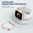 thumbnail image 4 of Allytechgroup Case Compatible with Apple Watch Series 6/5/4/SE 40mm, Support Wireless Charging Shockproof Cover for iWatch Series 6/5/4/SE 40mm for Women Men, Rosegold, 4 of 8
