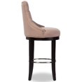thumbnail image 3 of Baxton Studio Harmony 30" Tufted Bar Stool in Beige, 3 of 6