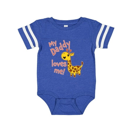 

Inktastic My Daddy Loves me- cute giraffe Gift Baby Boy or Baby Girl Bodysuit