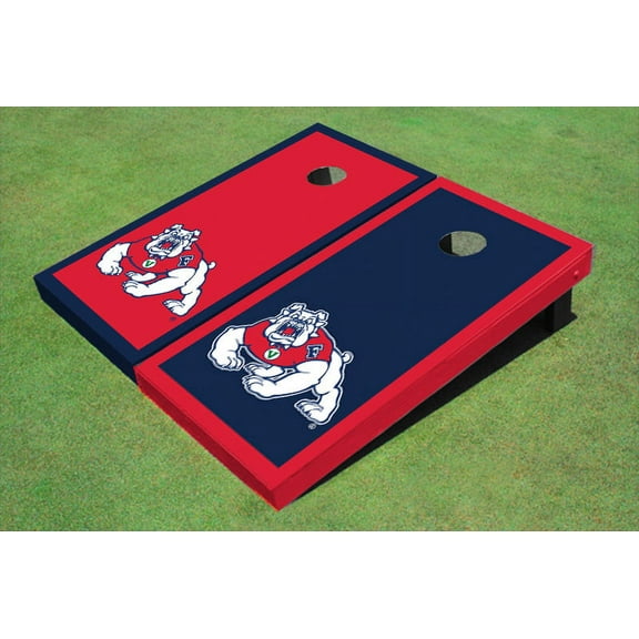 Fresno State Bulldog Alternating Border Cornhole Boards