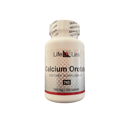 LifeLink's Calcium Orotate | 745 mg x 100 tablets | Bone Health | Gluten Free & Non-GMO | Made in the USA