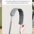thumbnail image 5 of Januofit Retractable Gap Dust Cleaner Brush with 4 pcs Replacement Duster Cloth, 100 inches Extendable Pole, Flexible Microfiber Duster for Cleaning Under Refrigerator, Sofa,Couch Bed, Furniture, 5 of 8