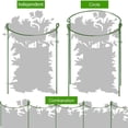 thumbnail image 3 of Paquete de 6 Estacas de Soporte para Plantas Anillo de Metal para Jardín para Peonía Tomate Rosa Vid Fácil de Usar y Almacenar ANGGREK Otros, 3 of 7