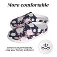 thumbnail image 6 of KLL Leaves Flower Pattern Adult Unisex Cozy Slippers,Fuzzy Slip-on Slippers TPR Sole Slippers Comfort Plush Home Footwear for Indoor & Outdoor-11, 6 of 7