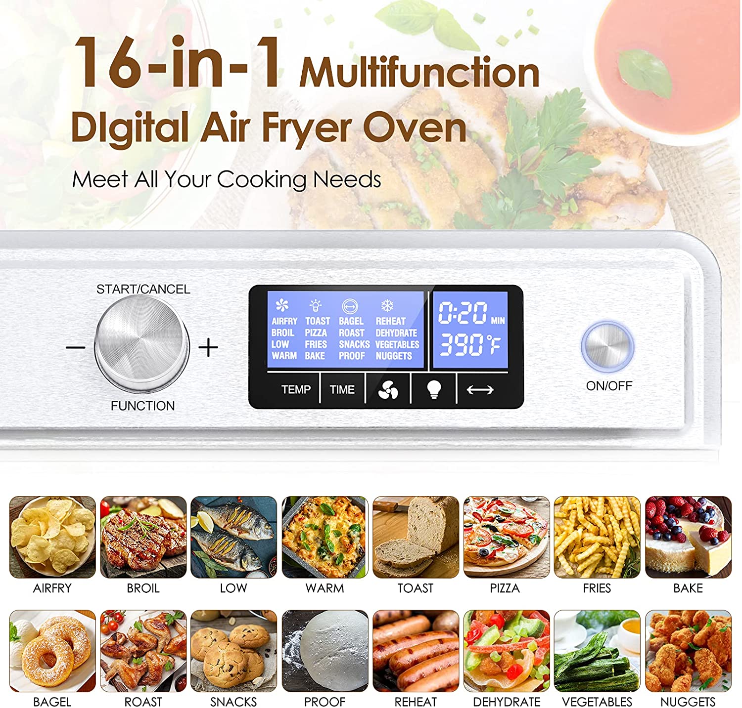 icetek air fryer oven