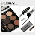 thumbnail image 4 of 6 Colours Eyebrow Contour Powder Kit with Eyebrow Brush Eyebrow Powder Kit Eyebrow Stencil Professional Eyebrow Powder Make Up Set, 4 of 9