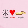 thumbnail image 2 of CafePress - Peace Love Bagels Infant Bodysuit - Baby Light Bodysuit, Size Newborn - 24 Months, 2 of 4