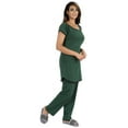 thumbnail image 3 of Bimba 2pc Pajama Set For Women 100% Cotton Nightwear Set Plain Sleepwear, 3 of 7