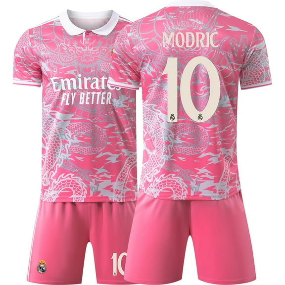 Kids Soccer Jersey NEW Boys Football Uniforms For MO_DRIC Fan Shirt Short Youths Girls Outfit Sets Size 7-9y