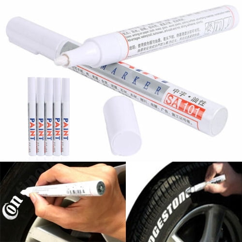 Painting on tires – nice tires with white tire markers