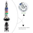 thumbnail image 3 of Saxophone Toy Musical Wind Instruments for Kids Metallic Silver Saxophone Children Preschool Musical Instrument with, 3 of 8