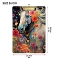 thumbnail image 3 of White Horse and Flowers Acrylic Clipboards 12 x 9 Inch A4 Size with Low Profile Clip Hanging Clipboard for Classroom School Office, 3 of 8