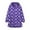 Dark Purple, variant on YunPes Girls Long Fleece Lined Jacket Colorful Pattern Hooded Windproof Warm Coat with Pockets Teen Winter Outdoor Windbreaker