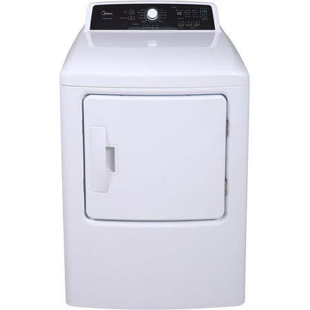 Midea 6.7-Cu. Ft. Impeller Top Load Gas Dryer in White