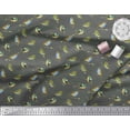 thumbnail image 2 of Soimoi Modal Satin Fabric Flycathcer Bird Print Fabric by Yard 42 Inch Wide, 2 of 5