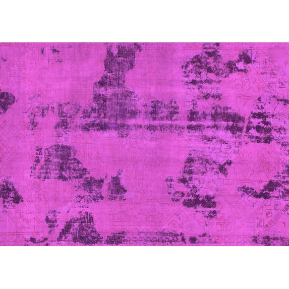 Ahgly Company Indoor Rectangle Oriental Purple Traditional Area Rugs, 8' x 10'