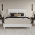 thumbnail image 4 of AFI Pasadena Queen Solid Wood Low Profile Platform Bed, White, 4 of 13