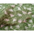 thumbnail image 4 of oneOone Silk Tabby Forest Green Fabric Texture & Triangle Geometric Craft Projects Decor Fabric Printed By The Yard 42 Inch Wide, 4 of 4
