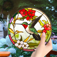 thumbnail image 2 of Stained Glass Suncatcher Bird Stained Glass Window Hangings Birthday Lover Gift Box with Memorial Hook, 2 of 6