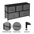thumbnail image 6 of Lowestbest 2-Tier Dresser Organizer, 5 Cube Fabric Dresser Tower for Bedroom/Hallway/Entryway/Closets, 6 of 8