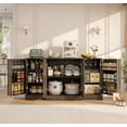 thumbnail image 2 of NAIYUFA Buffet Cabinet with  4 Doors,Storage,Farmhouse Sideboard ,Cabinet with Doors,Kitchen Buffet Storage Cabinet with Adjustable Shelves,Coffee Bar Station Table for Dining Room,Living Room, 2 of 8