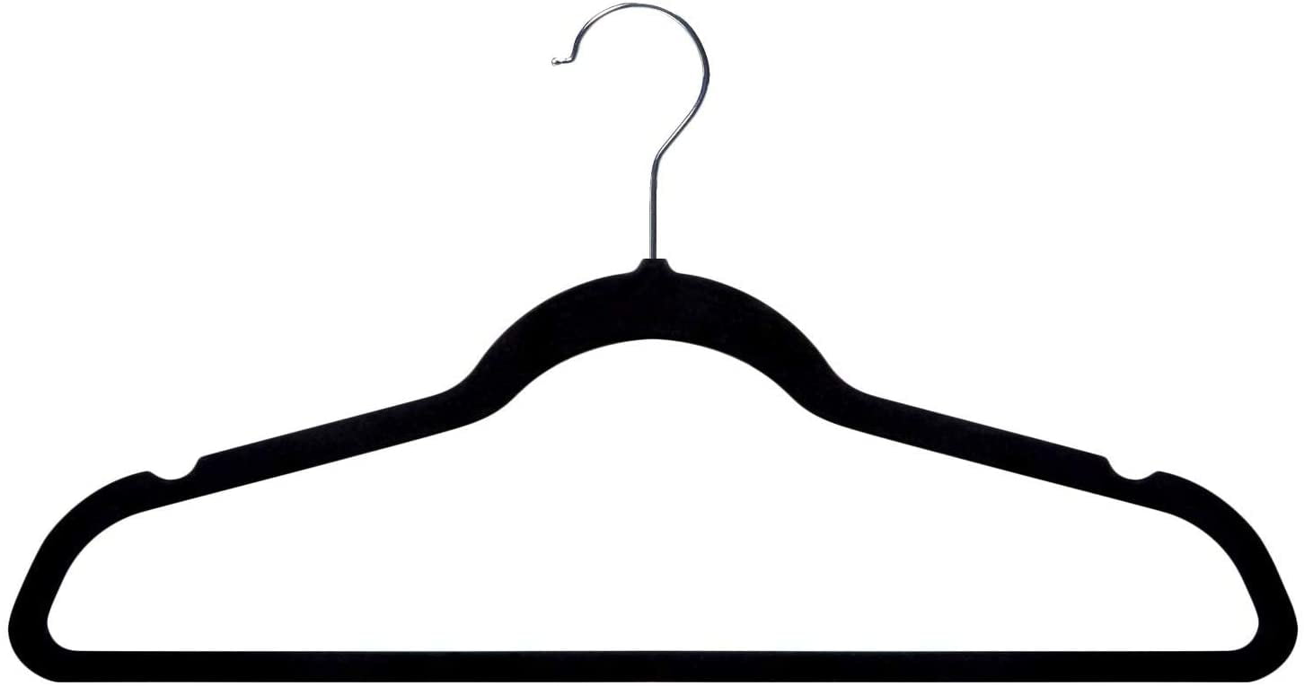 Black 18 New Mini Cascading Hooks Only Hangers Slim-Line Set of 