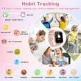 thumbnail image 4 of Eurhowing Kids Smart Watch Age 3-12, 31 Games, Learning Cards, HD Touch Screen, Camera, Music, Audiobook, Pedometer, Fun & Educational Birthday Gift Idea, Pink, 4 of 8
