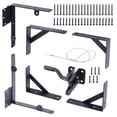 thumbnail image 1 of Cartilage 1 Set Anti Sag Gate Corner Brace Frame Kit,Heavy Duty Gate Corner Brace Bracket with Self-Locking Gate Latch,Frame Hardware Kit f, 1 of 7