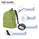 thumbnail image 3 of Easygdp Cute Green Frog Mochila de Lona Resistente para Laptop, Compatible con Laptops de 15 a 17 pulgadas, Ideal para Escuela, Trabajo y Viajes-Small, 3 of 5