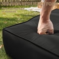 thumbnail image 5 of Pakunoda 2 Set of Outdoor Deep Seat Cushion with Backrest, 24" x 24" x 6.5" Waterproof Patio Chair Replacement Cushion for Sofa Couch, Black, 5 of 8