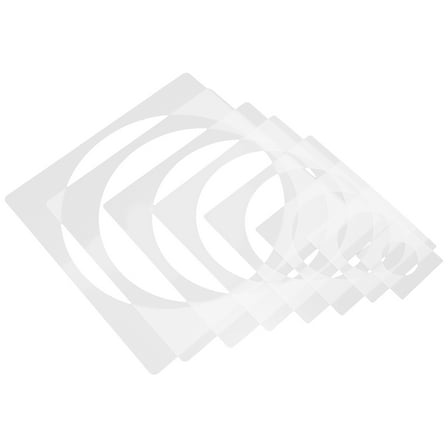 KAKOWELY 8Pcs Painting Molds for Home Decoration and Fabric Painting White