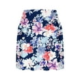 thumbnail image 4 of Brnmxoke Women's Golf/Tennis Casual Athletic Skort Summer Loose Flowy Workout Running Shorts High Rise Floral Built-in Shorts Blue,S, 4 of 5
