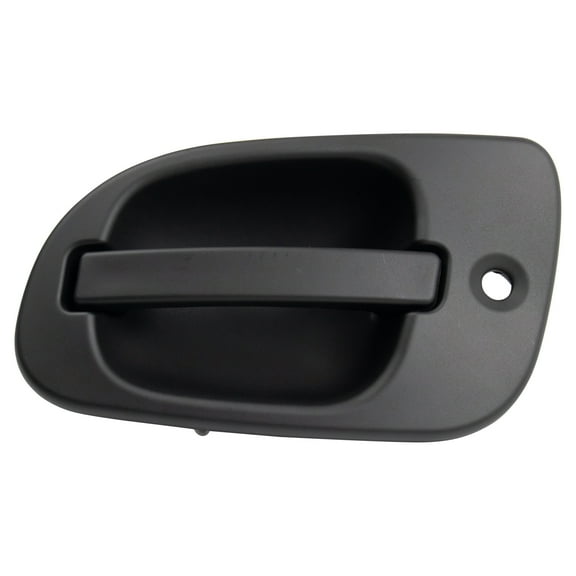 TRQ Front Metal Exterior Door Handle Black RH Side for Freightliner Cascadia DHA37783