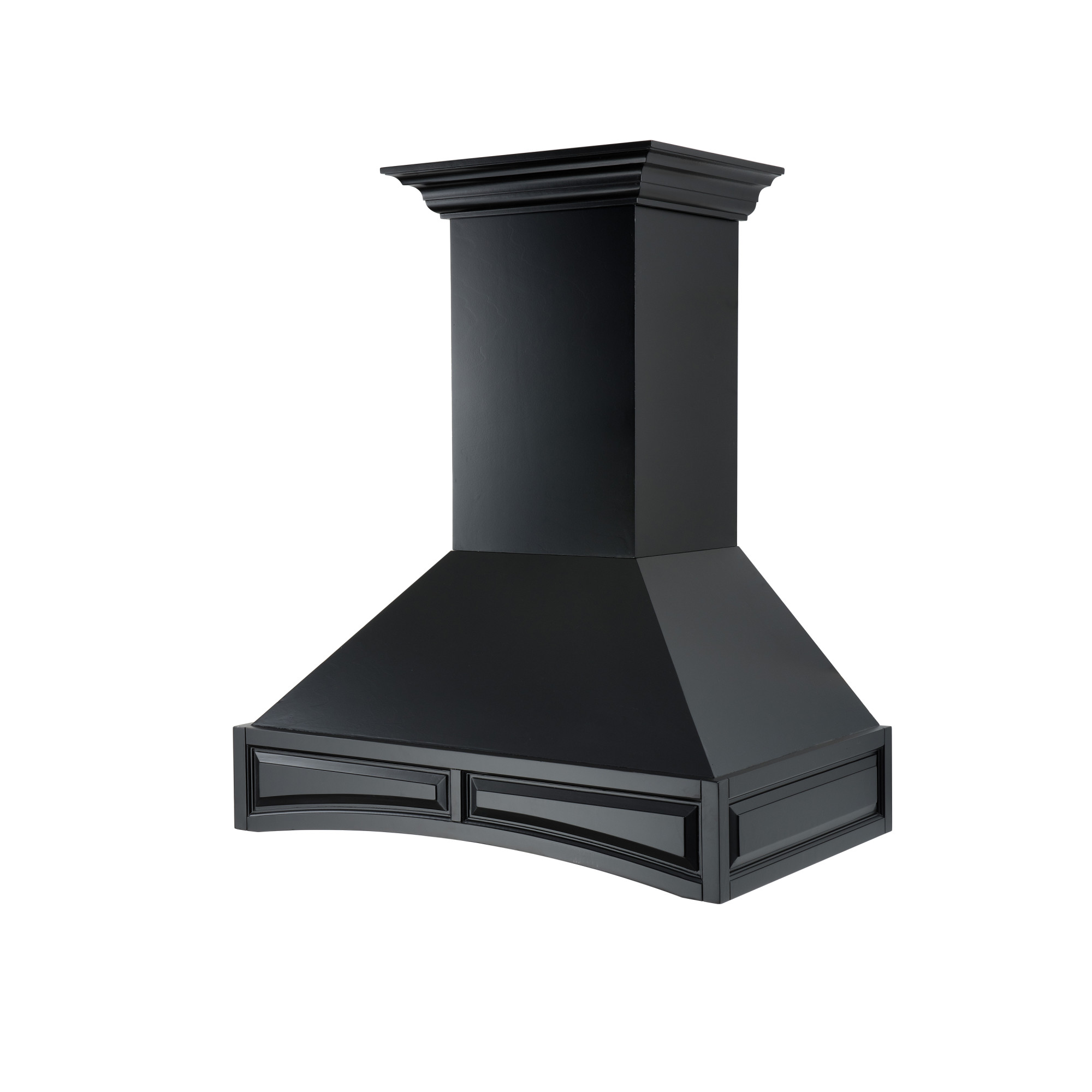 ZLINE 36 in. Wooden Wall Mount Range Hood in White - Includes Remote Motor