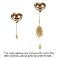 thumbnail image 4 of AC 125/250V Pull Chain Switch French Gold On/Off Hemisphere Cover, 4 of 6