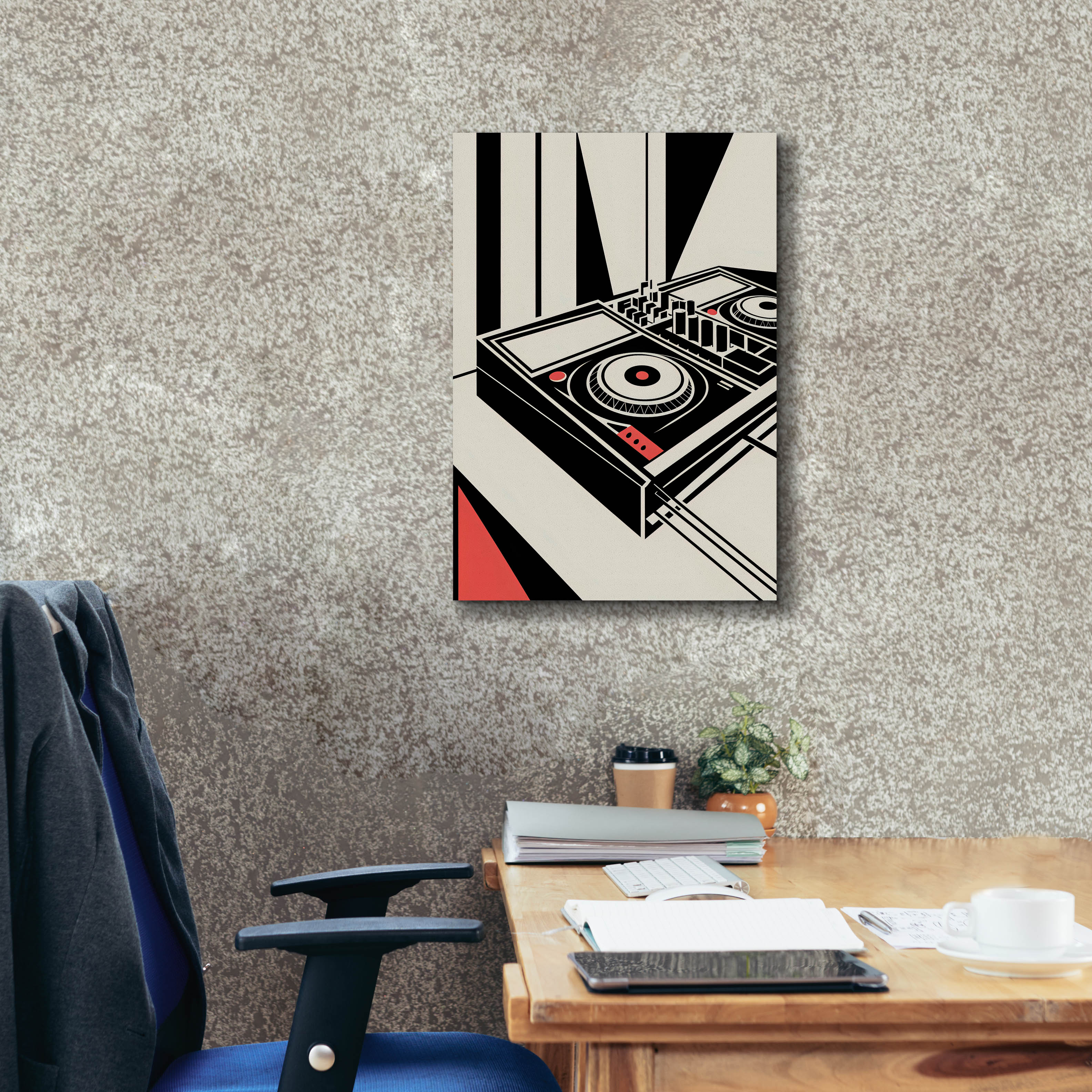 Epic Graffiti 'Bauhaus Dj Mixer' by Andreas Magnusson Canvas Wall