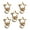 KC Gold, variant on 5Pcs Stylish Star Shaped Alloy Keychain Key Holder For Luggage Bags Backpacks