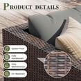 thumbnail image 2 of AMOPATIO 6-Piece Patio Furniture Set, Outdoor Patio Sectional Furniture All-Weather Rattan Wicker Patio Conversation Set Outdoor Furniture for Backyard Balcony,Gray, 2 of 7