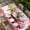 Pink Crimson White, variant on Valentine's Day Table Cloths for 3 Foot Rectangle Tables, Romantic Love Tree Branch Truck Roses Ombre Pink Patio Waterproof Elastic Fitted Tablecloths, Washable Rectangular Table Cover for Camping