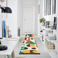 thumbnail image 4 of Yayeee Runner Rug for Bedroom 2'x6' Machine Washable Hallway Non Slip Mat, Beige Geometric, 4 of 8