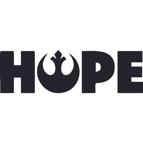 Hope Logo Characters Bedroom Kitchen Wall Art Vinyl Sticker Design Decal Girls Boy Kid Bedroom Nursery Kindergarten Fun Home Children Room Decor Sticker Wall Vinyl Decoration Size (35x40 inch)